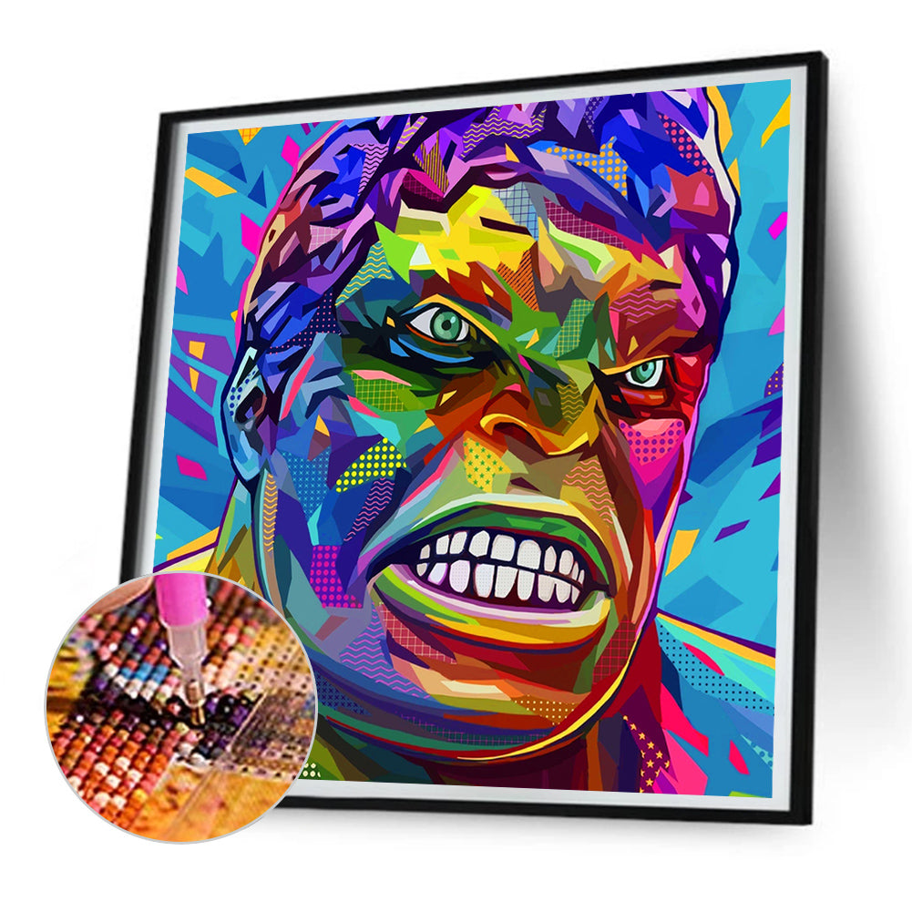 Hulk - Full Round Drill Diamond Painting 30*30CM