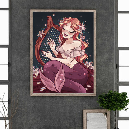 Mermaid - Full Round Drill Diamond Painting 30*40CM