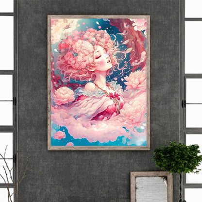 Beautiful Angel Girl - Full Round Drill Diamond Painting 30*40CM