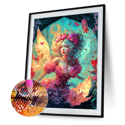 Butterfly Fairy - Full Round Drill Diamond Painting 30*40CM