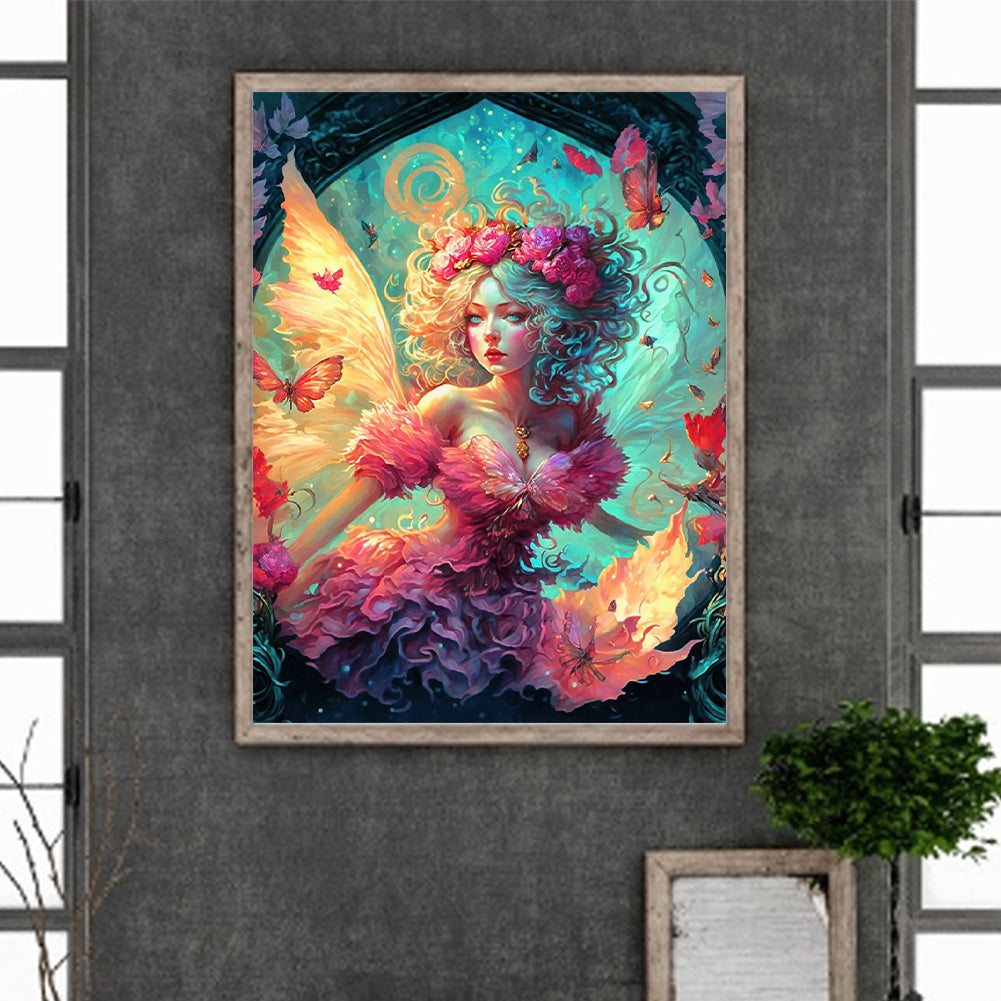 Butterfly Fairy - Full Round Drill Diamond Painting 30*40CM