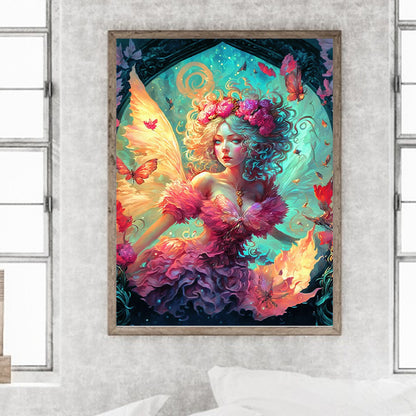 Butterfly Fairy - Full Round Drill Diamond Painting 30*40CM