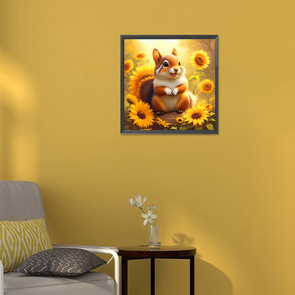 Squirrel - Full Round Drill Diamond Painting 30*30CM