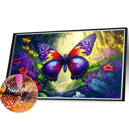 Butterfly - Full Round Drill Diamond Painting 40*30CM