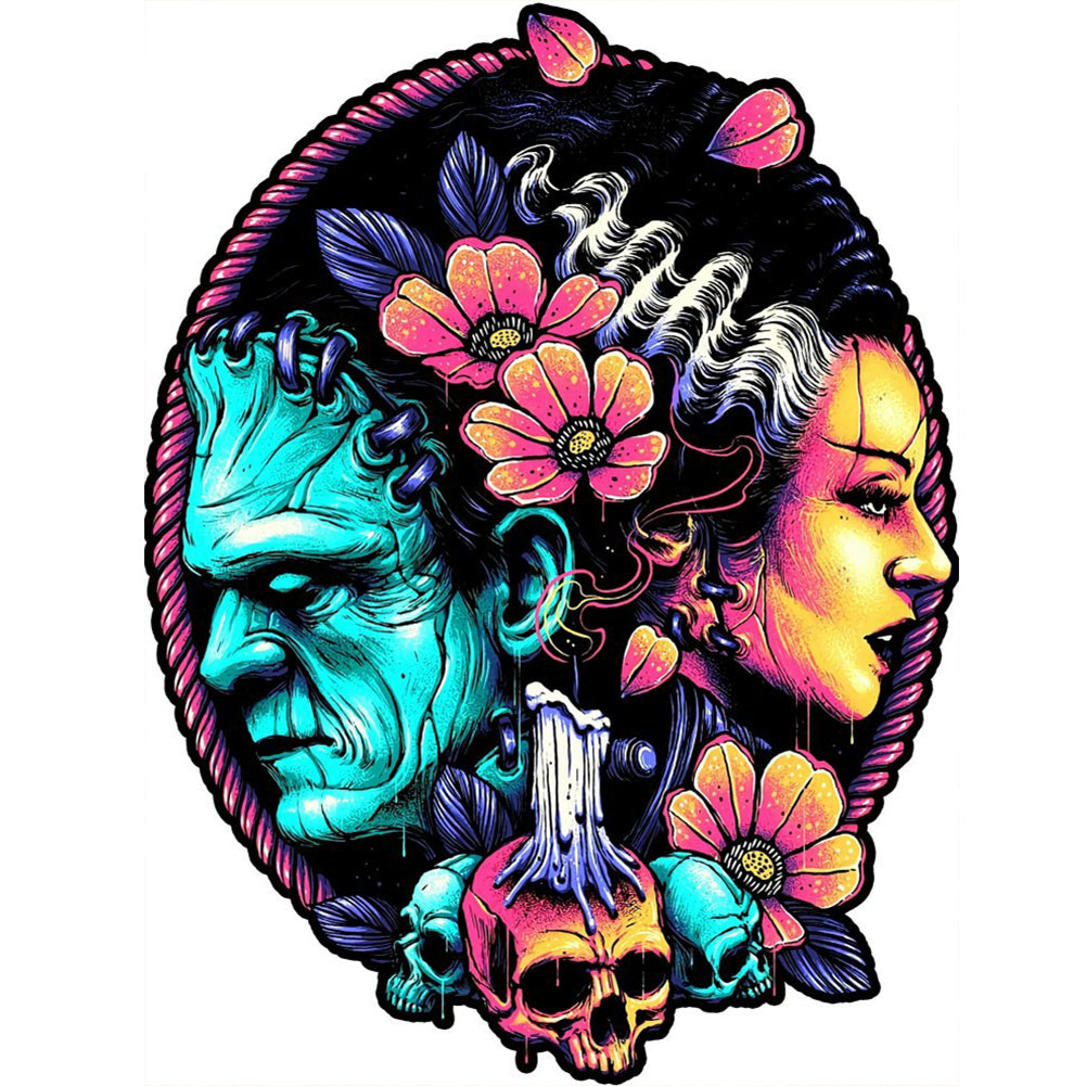 Horror Wax Figure - Full Round Drill Diamond Painting 30*40CM