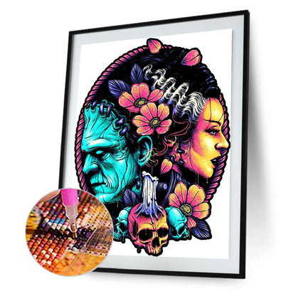 Horror Wax Figure - Full Round Drill Diamond Painting 30*40CM