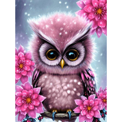 Owl - Full Round Drill Diamond Painting 30*40CM