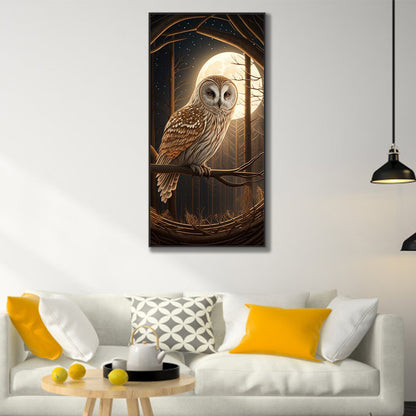 Owl - Full Round Drill Diamond Painting 40*80CM