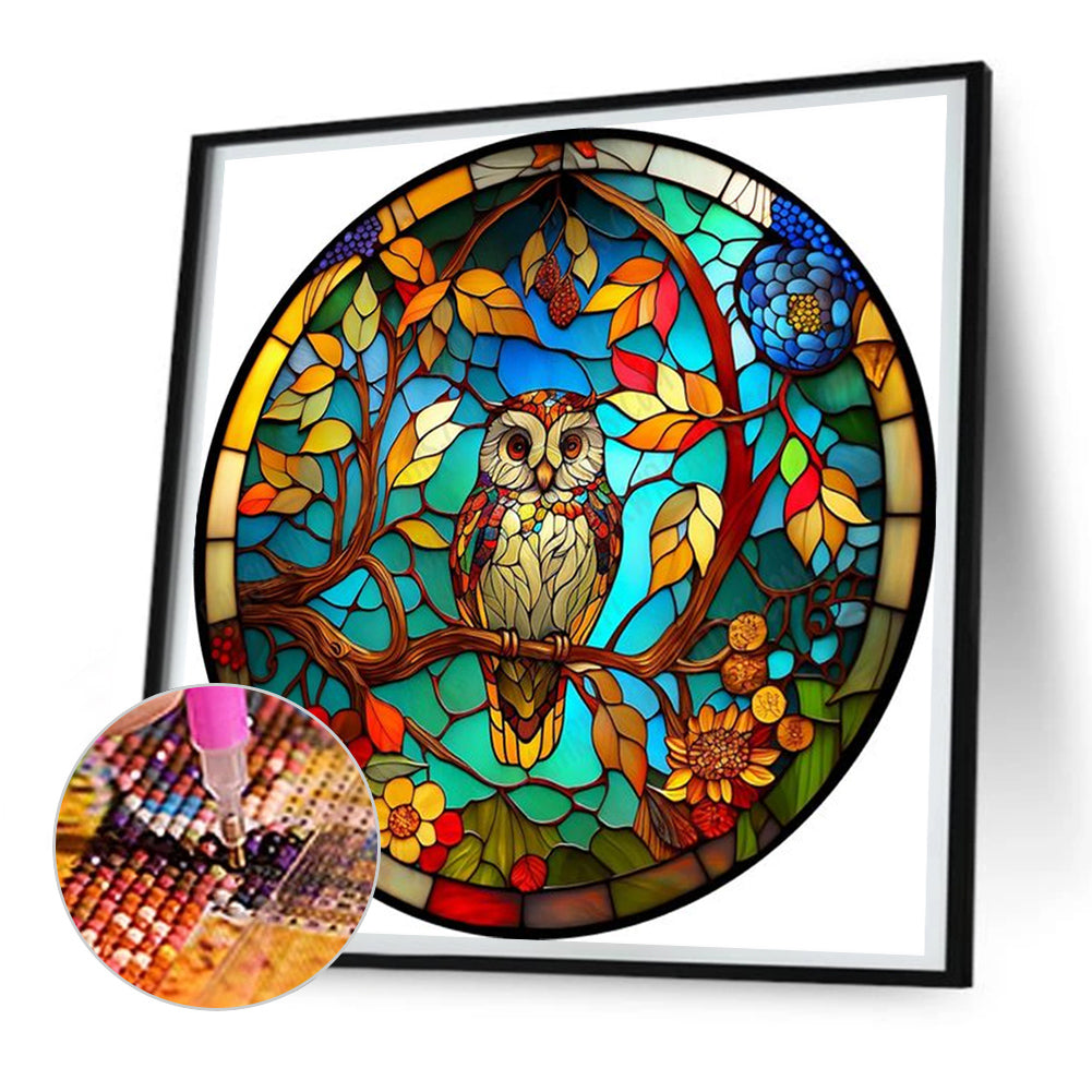 Medal Glass Painting - Full Round Drill Diamond Painting 30*30CM