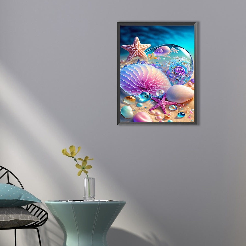 Starfish Shell - Full Square Drill Diamond Painting 40*50CM