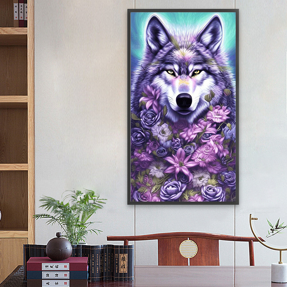 Tufted Wolf - Full Square Drill Diamond Painting 40*70CM