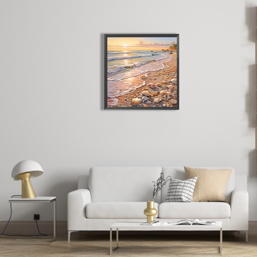 Dream Beach - Full Round Drill Diamond Painting 30*30CM