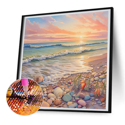 Dream Beach - Full Round Drill Diamond Painting 30*30CM