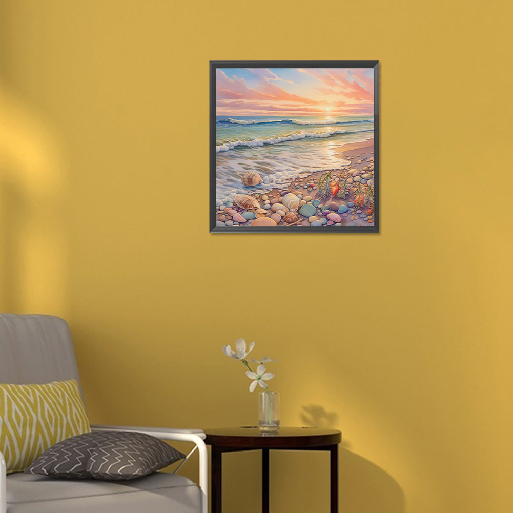 Dream Beach - Full Round Drill Diamond Painting 30*30CM