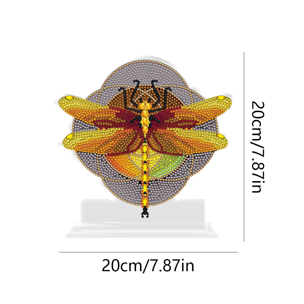 DIY Diamond Mosaic Ornaments Craft Dragonfly 5D Home Decoration Acrylic Ornament