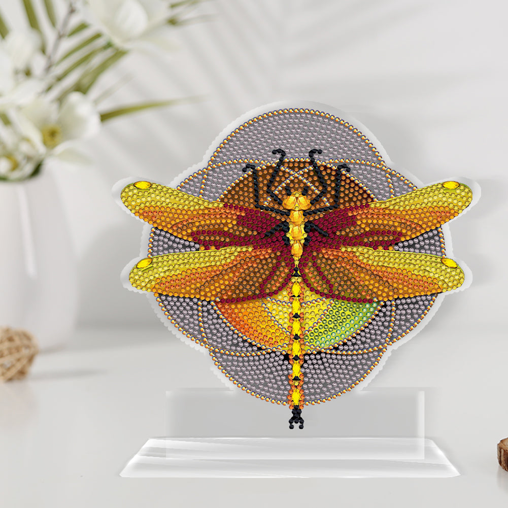 DIY Diamond Mosaic Ornaments Craft Dragonfly 5D Home Decoration Acrylic Ornament