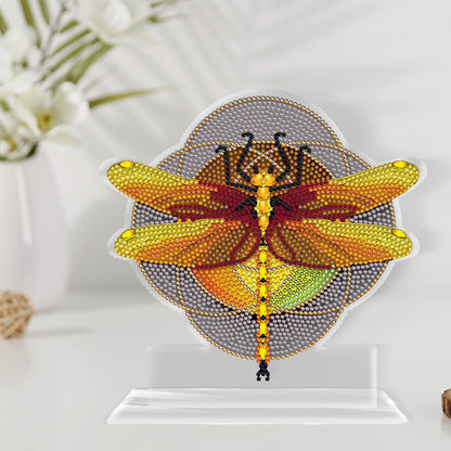 DIY Diamond Mosaic Ornaments Craft Dragonfly 5D Home Decoration Acrylic Ornament