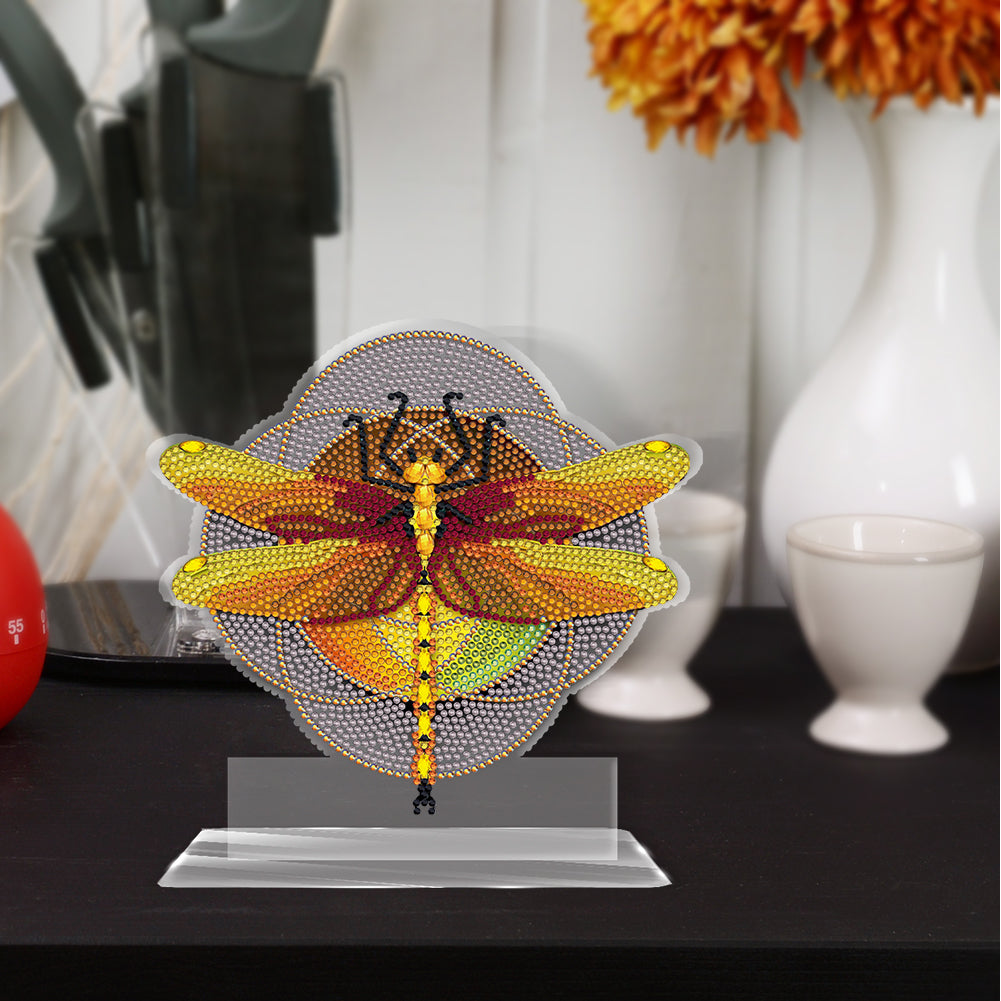 DIY Diamond Mosaic Ornaments Craft Dragonfly 5D Home Decoration Acrylic Ornament
