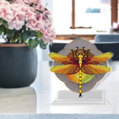 DIY Diamond Mosaic Ornaments Craft Dragonfly 5D Home Decoration Acrylic Ornament