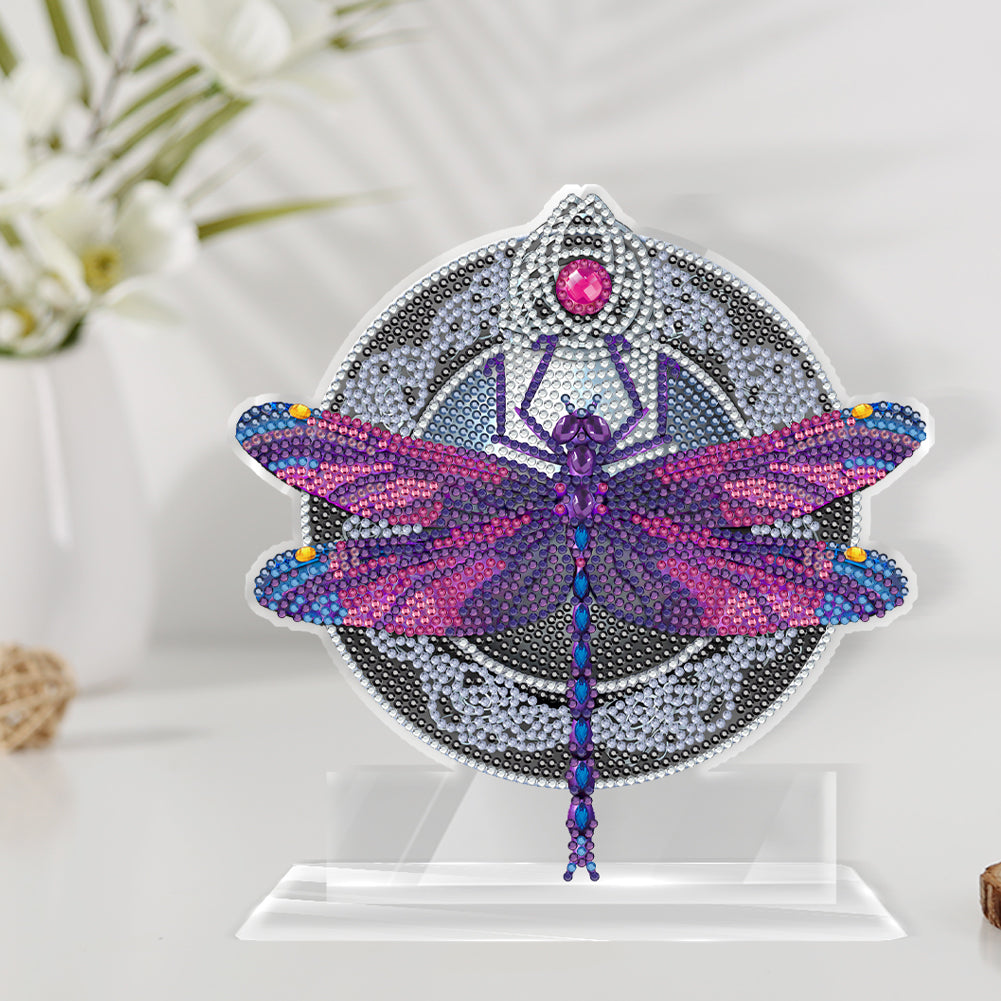 DIY Diamond Mosaic Ornaments Craft Dragonfly 5D Home Decoration Acrylic Ornament