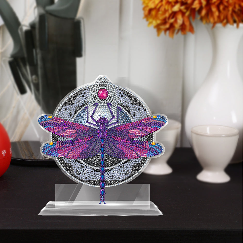 DIY Diamond Mosaic Ornaments Craft Dragonfly 5D Home Decoration Acrylic Ornament