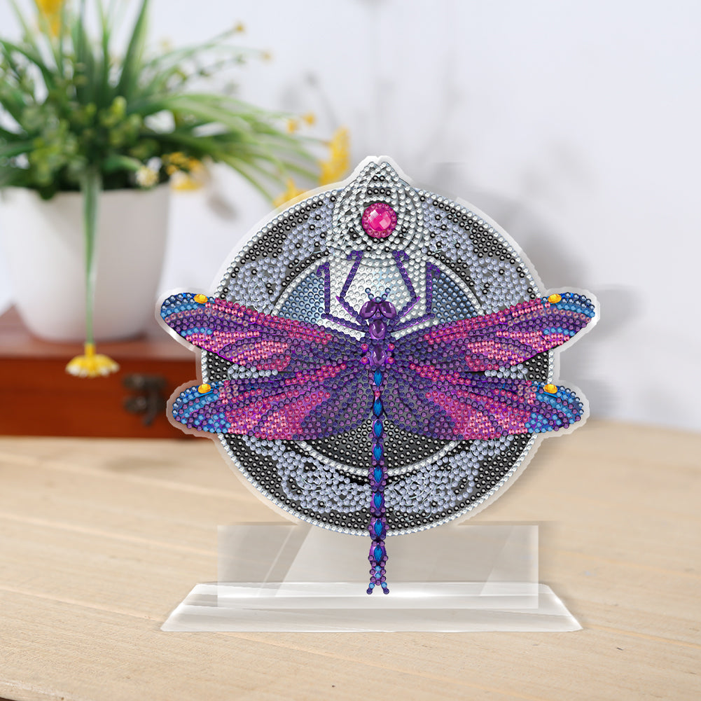 DIY Diamond Mosaic Ornaments Craft Dragonfly 5D Home Decoration Acrylic Ornament