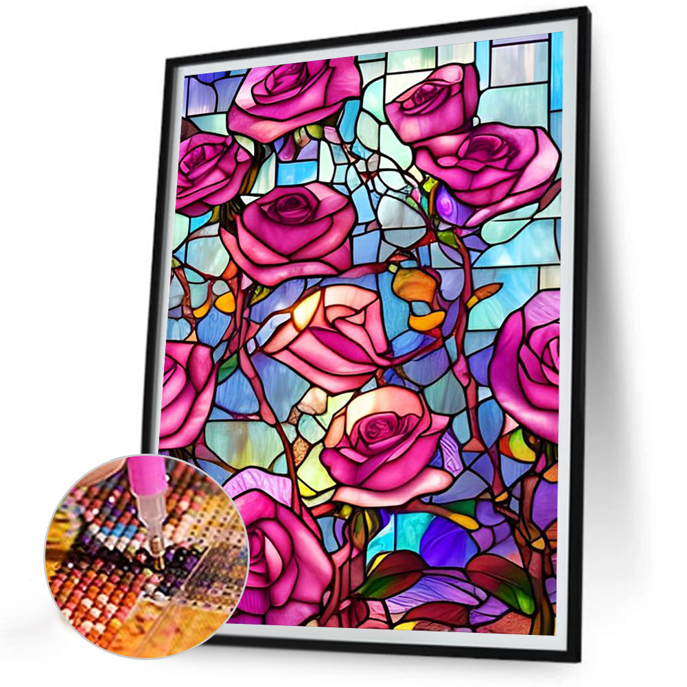 Roses - Full Round Drill Diamond Painting 30*40CM