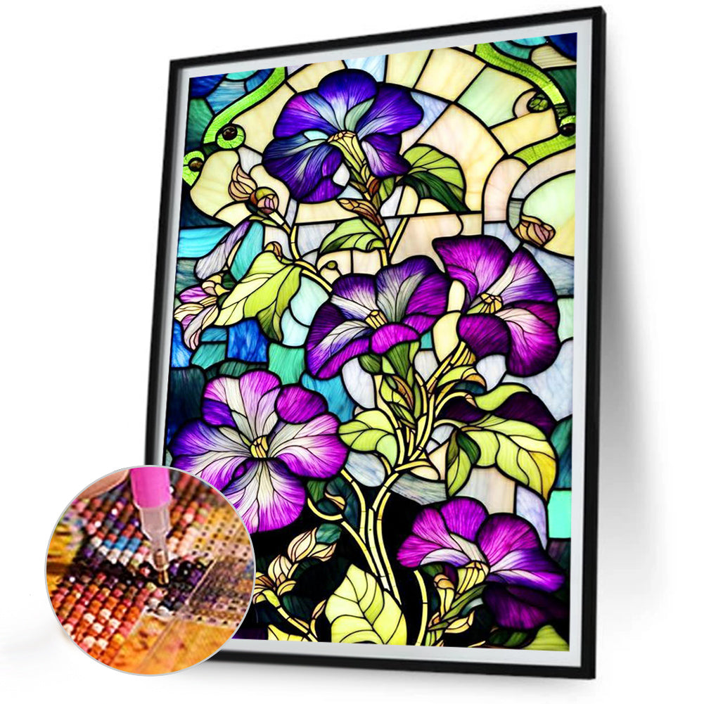 Morning Glory - Full Round Drill Diamond Painting 30*40CM