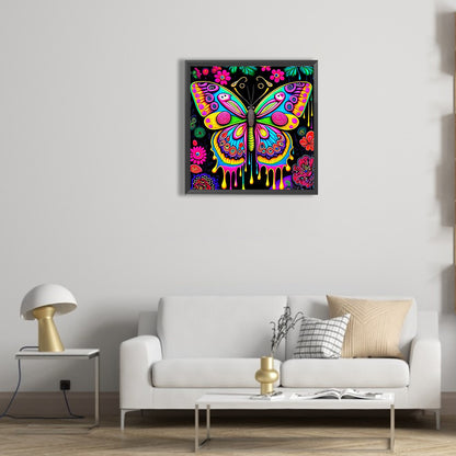 Colorful Butterfly - AB Dril Round Diamond Painting 30*30CM