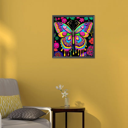 Colorful Butterfly - AB Dril Round Diamond Painting 30*30CM