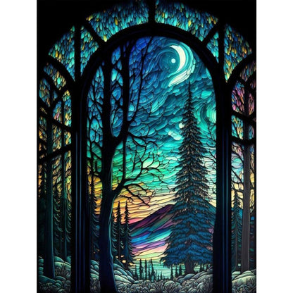 Luminous Forest - Full Round Drill Diamond Painting 30*40CM