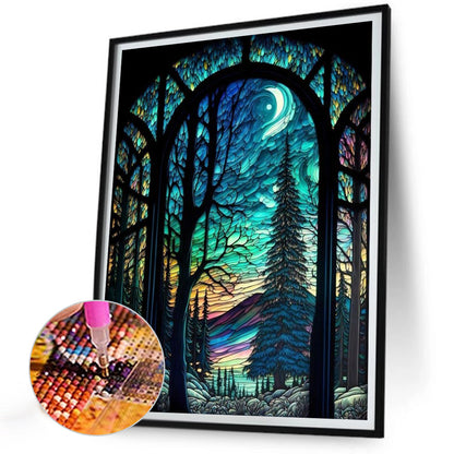 Luminous Forest - Full Round Drill Diamond Painting 30*40CM