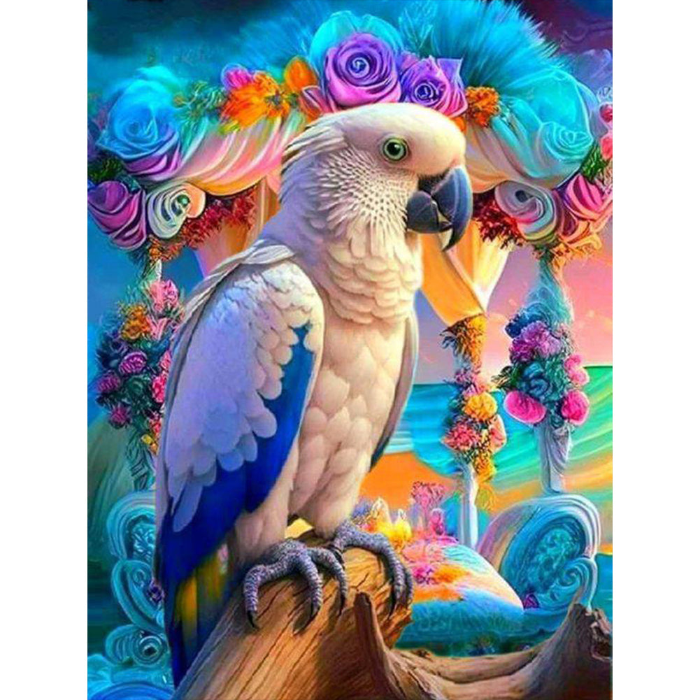 Flower Parrot - AB Dril Round Diamond Painting 30*40CM