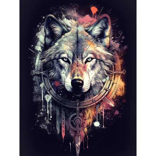 Wolf - Full Square Drill Diamond Painting 30*40CM