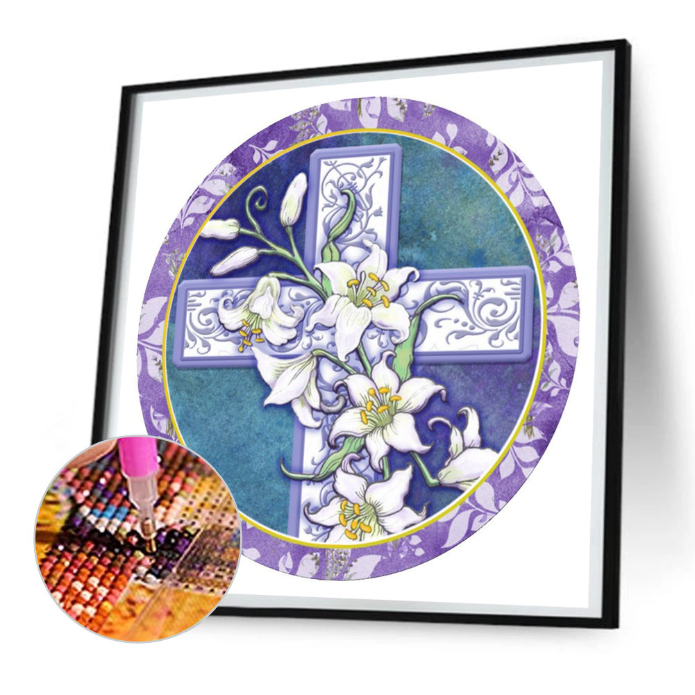 Cross - Full Round Drill Diamond Painting 30*30CM