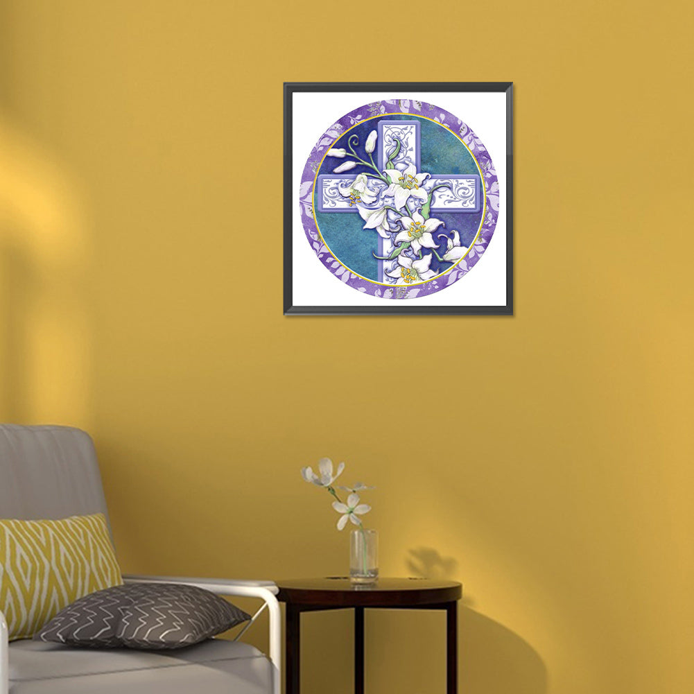 Cross - Full Round Drill Diamond Painting 30*30CM