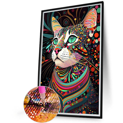 Color Cat - Full Round Drill Diamond Painting 40*60CM