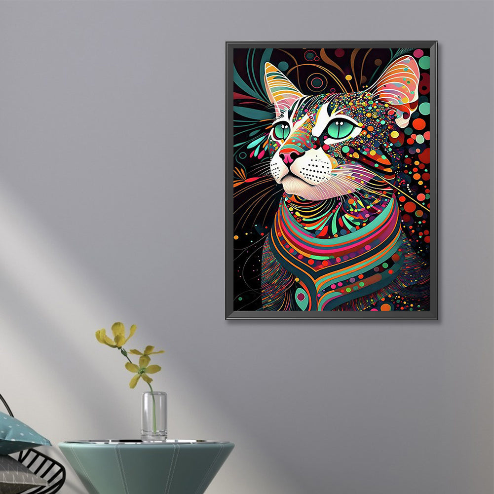 Color Cat - Full Round Drill Diamond Painting 40*60CM