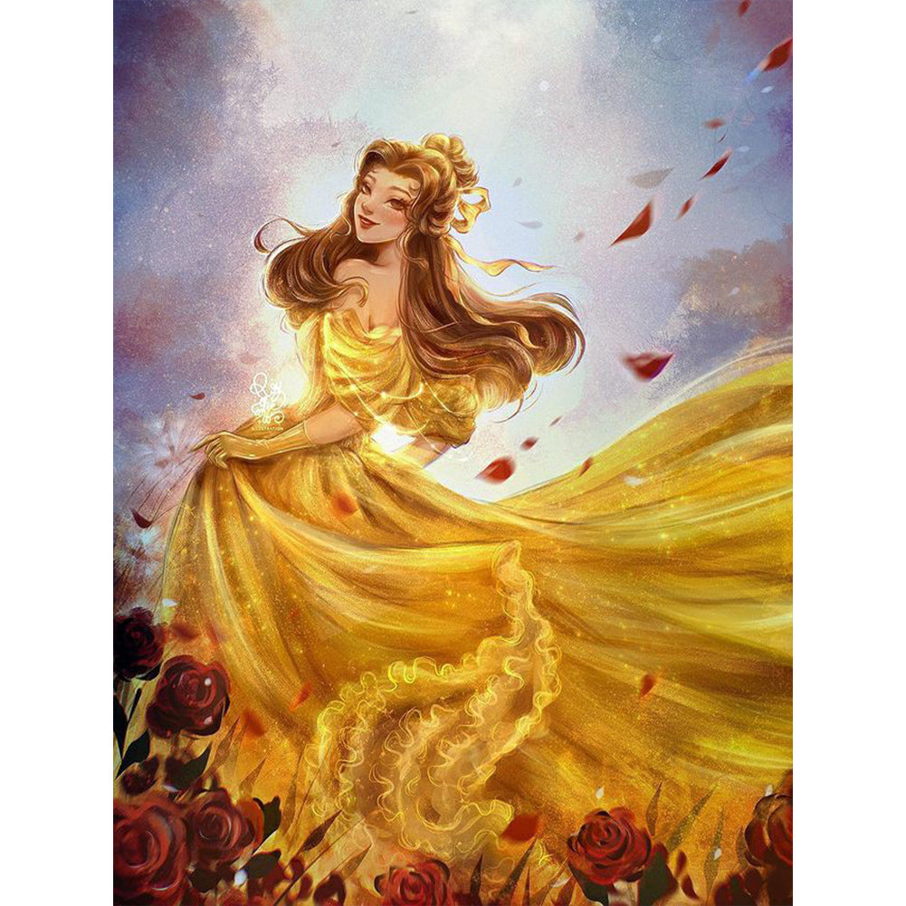 Princess Belle - Full Round Drill Diamond Painting 40*50CM