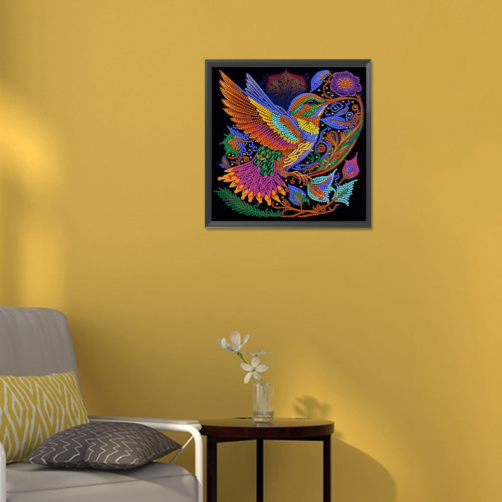 Hummingbird - Special Shaped Drill Diamond Painting 30*30CM