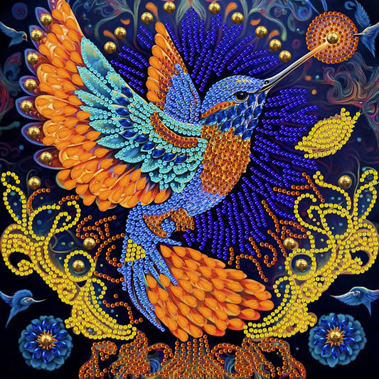 Hummingbird - Special Shaped Drill Diamond Painting 30*30CM