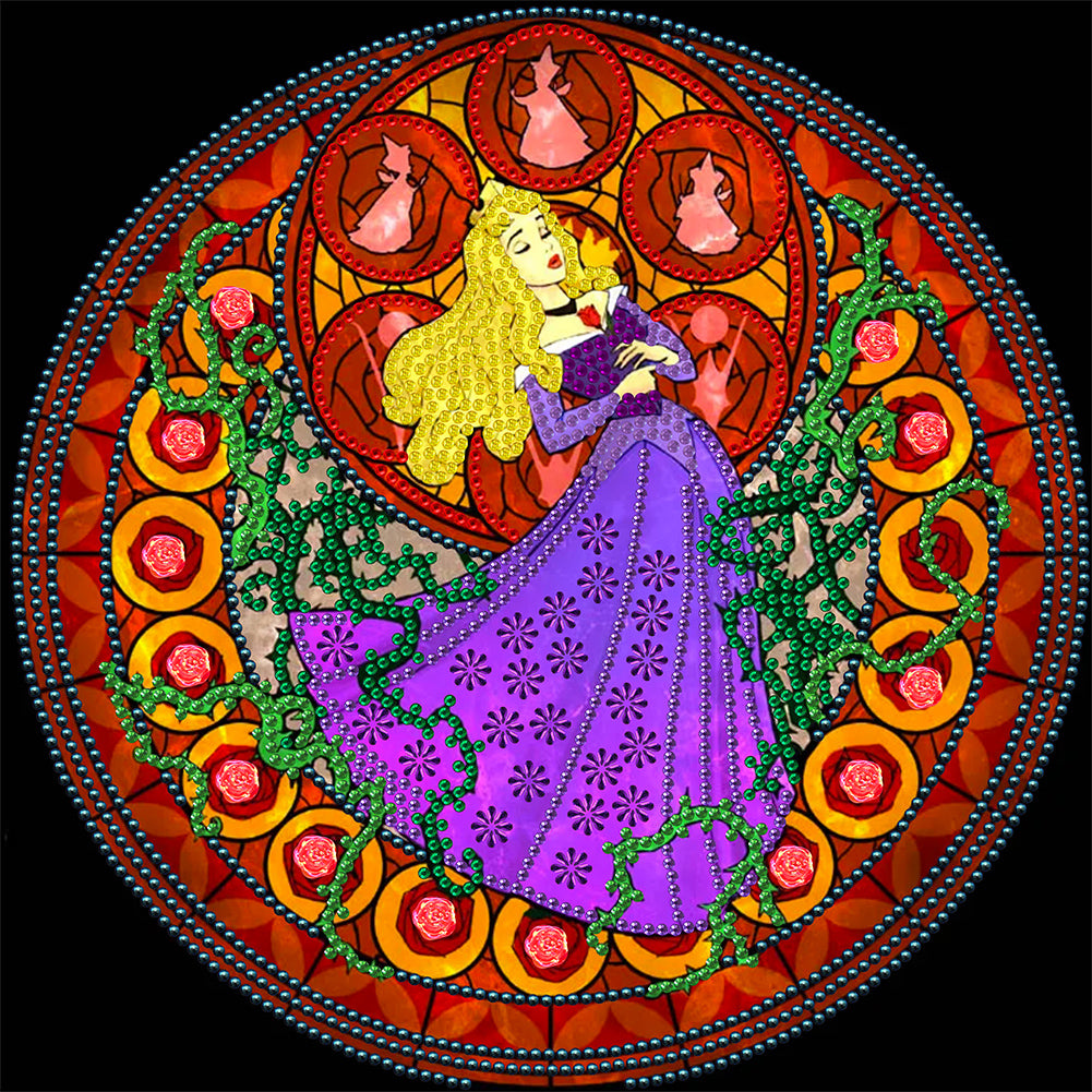Sleeping Beauty Princess - Special Shaped Drill Diamond Painting 30*30CM