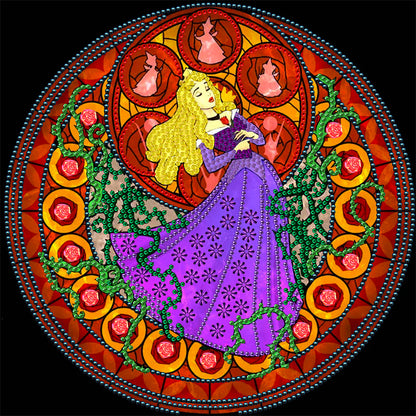 Sleeping Beauty Princess - Special Shaped Drill Diamond Painting 30*30CM