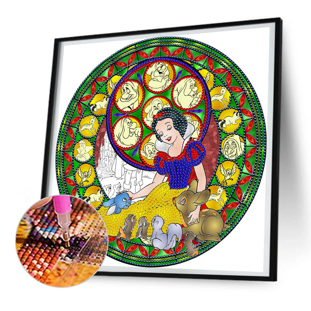 Snow White - Special Shaped Drill Diamond Painting 30*30CM