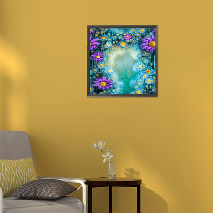 Daisy Bushes - Full Round Drill Diamond Painting 30*30CM