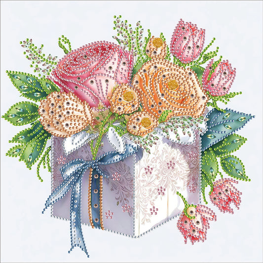 White Gift Box - Special Shaped Drill Diamond Painting 30*30CM