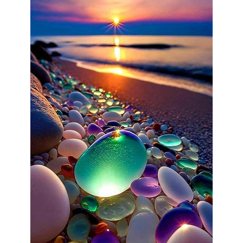 Colored Stones - Full Round Drill Diamond Painting 30*40CM