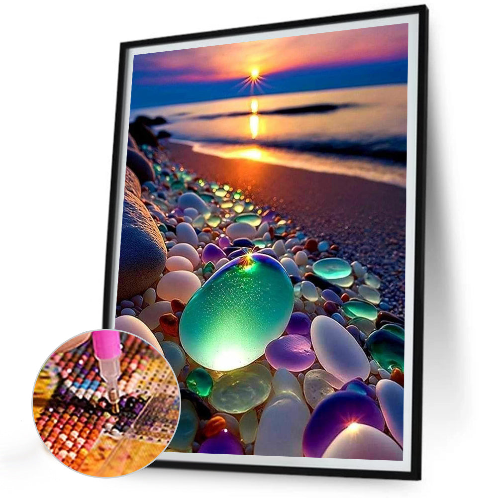 Colored Stones - Full Round Drill Diamond Painting 30*40CM