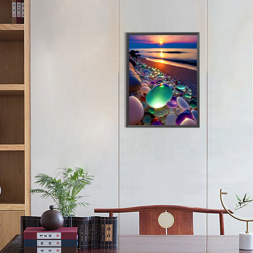 Colored Stones - Full Round Drill Diamond Painting 30*40CM