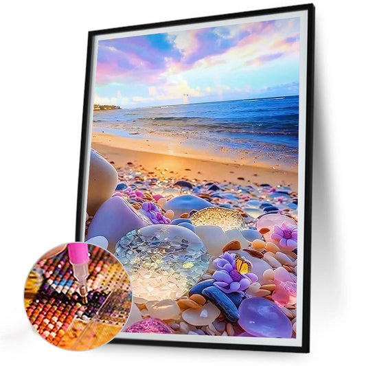 Colored Stones - Full Round Drill Diamond Painting 30*40CM